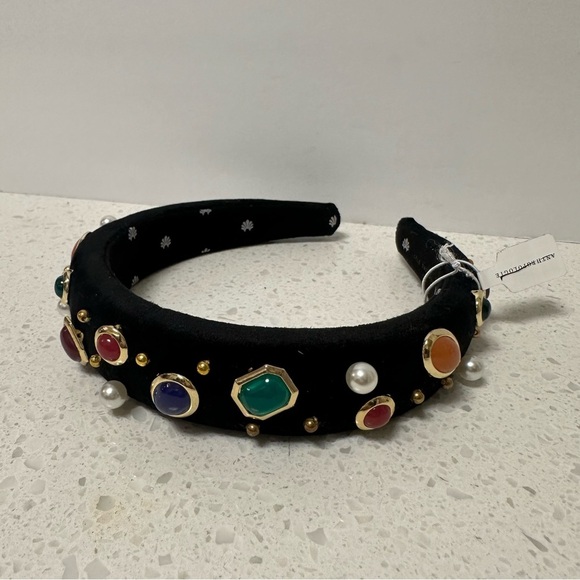 Lele Sadoughi Jewel Rainbow Bezel Alice headband - Picture 4 of 5